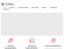 Tablet Screenshot of coriel.co.uk